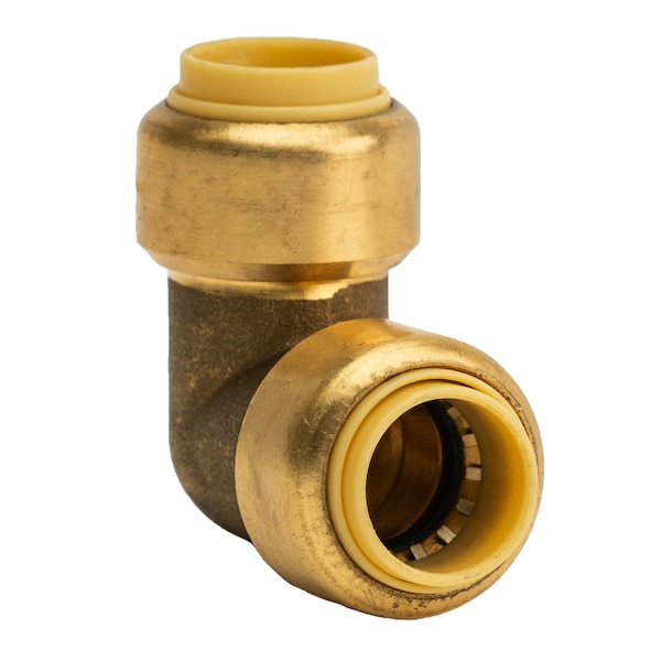 Quickfitting 3/8in Push-to-Connect x 3/8in Push-to-Connect Brass Elbow Fitting LF803R - main